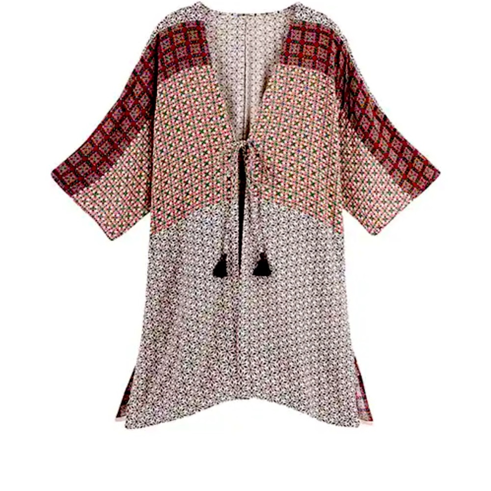 Windhorse Womens Moroccan Tile Print Jacket Size L/XL